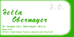 hella obermayer business card